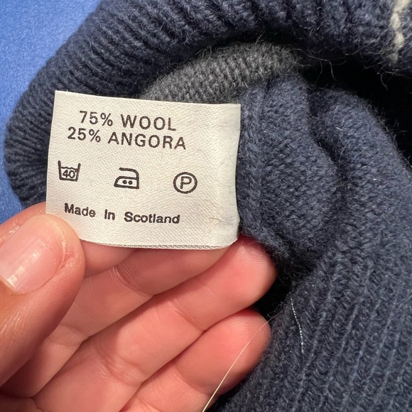 Peter Scott Men's Plaid Crewneck Wool Blend Ballybunion Golf Club M - Picture 8 of 9